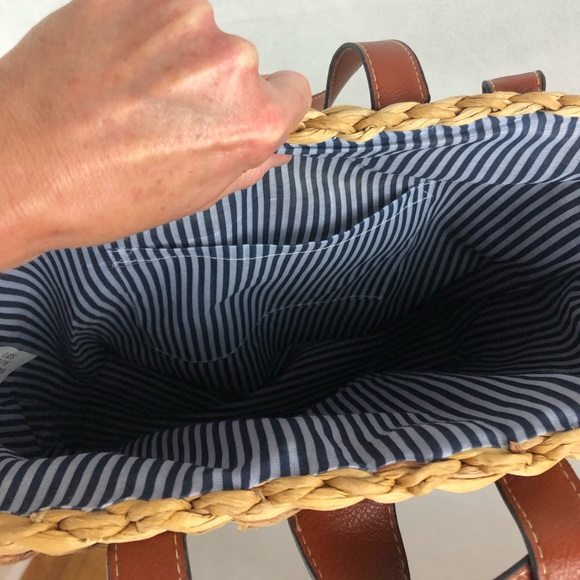 New Braided Straw Backpack/ Shoulder Bag - Picture 6 of 6